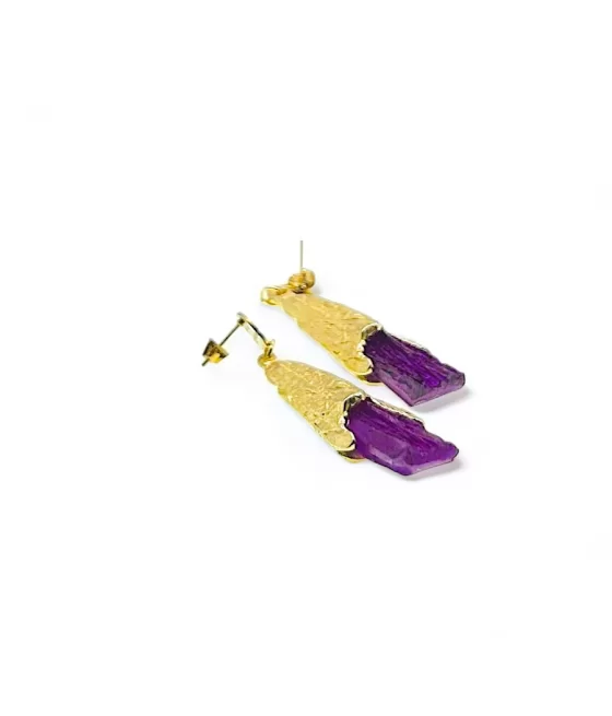 Boucles d'oreilles Shaya purple