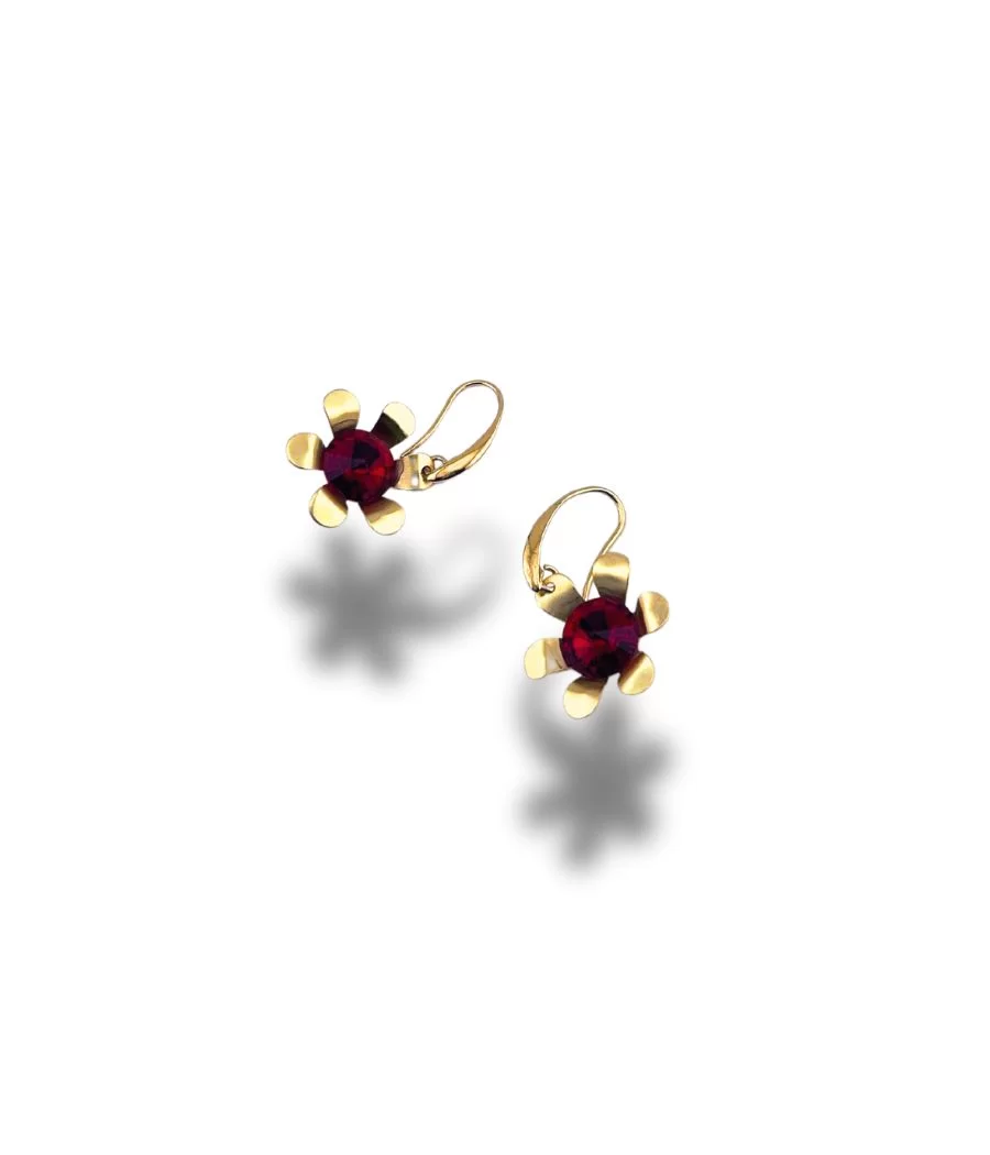 Boucles d'oreilles mini Marguerite bleue