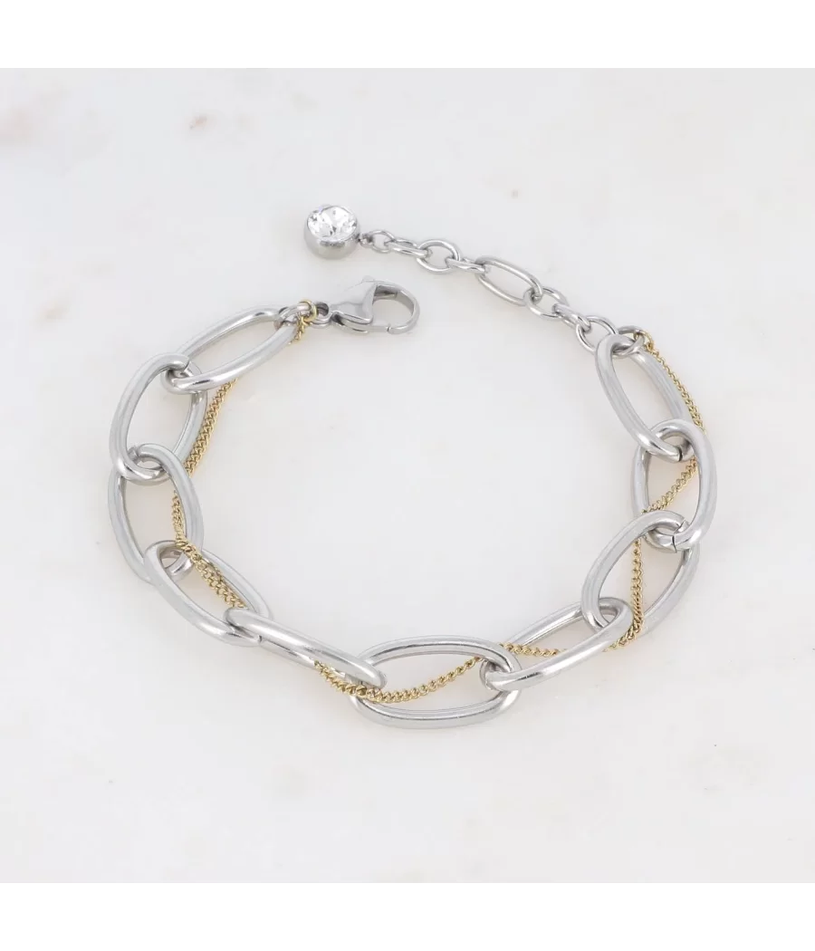 Bracelet Poppa argenté